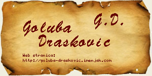 Goluba Drašković vizit kartica